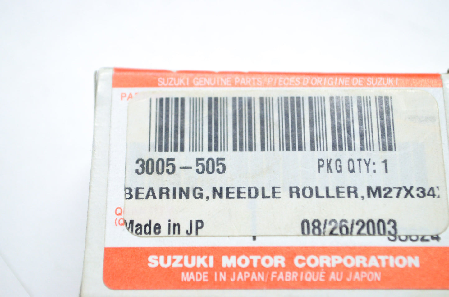OEM Arctic Cat 3005-505 Needle Roller Bearing M27X34X20 NOS