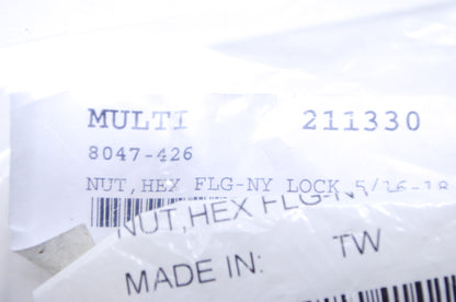 OEM Arctic Cat 8047-426 Nylock Hex Flange Nut 5/16-18 Qty 4 NOS