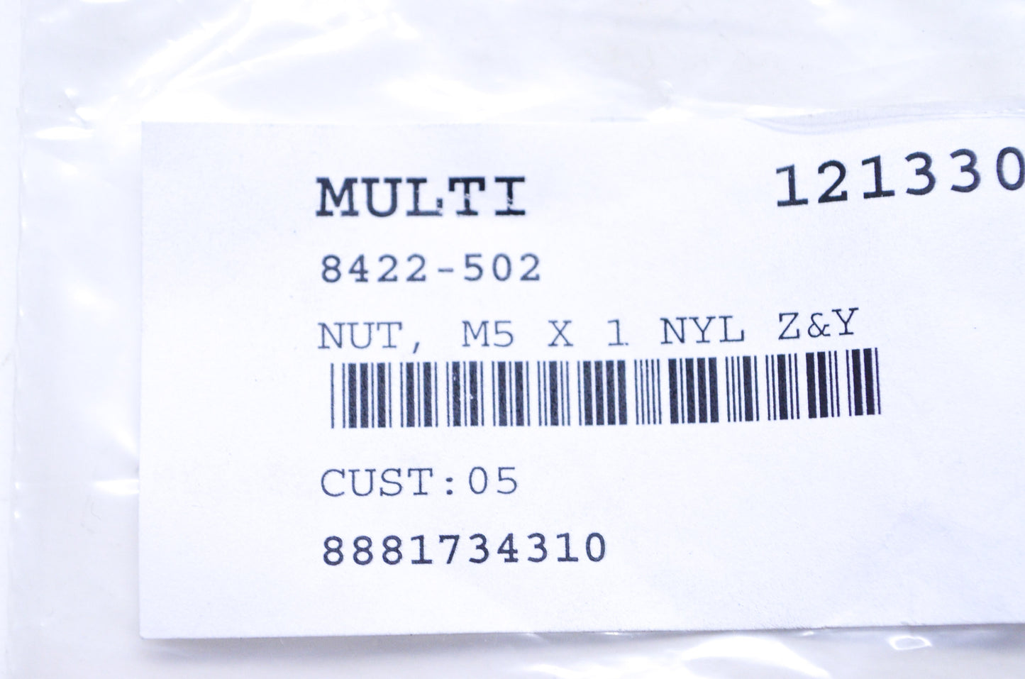 OEM Arctic Cat 8422-502 M5x1 Nut Qty 4 NOS