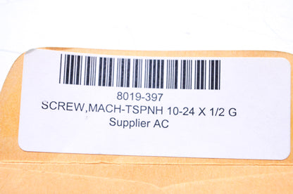 OEM Arctic Cat 8019-397 TSPNH 10-24x1/2 GR2 Z&Y Machine Screw NOS