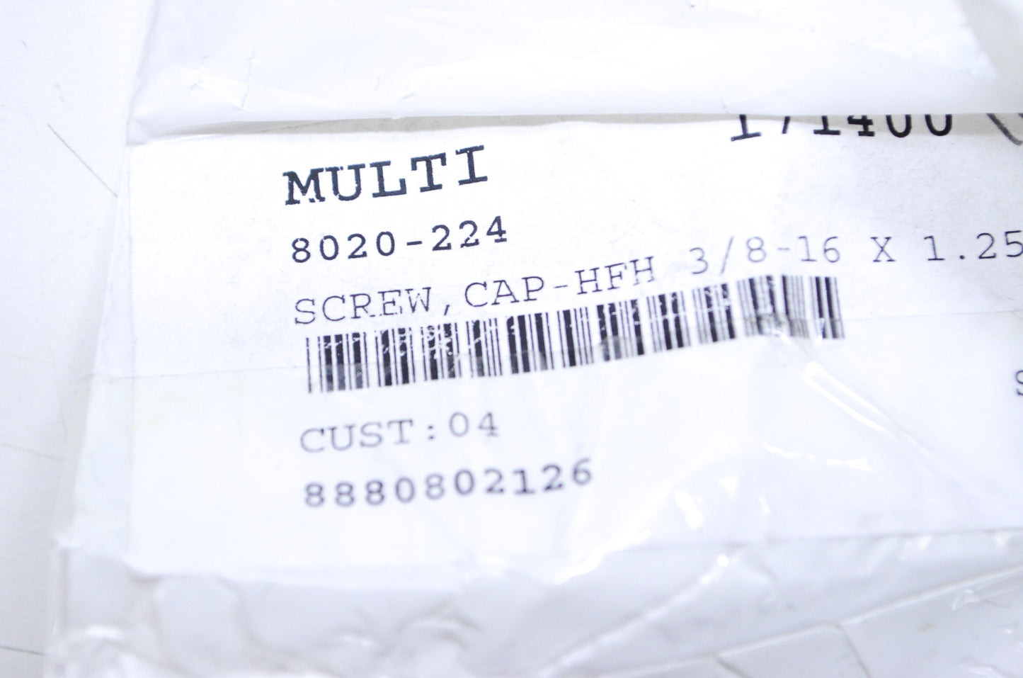OEM Arctic Cat 8020-224 Hex FLange Head Cap Screw 3/8-16x1.250 NOS