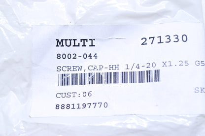 OEM Arctic Cat 8002-044 Hex Head Cap Screw 1/4-20 X1.25 Qty 3 NOS