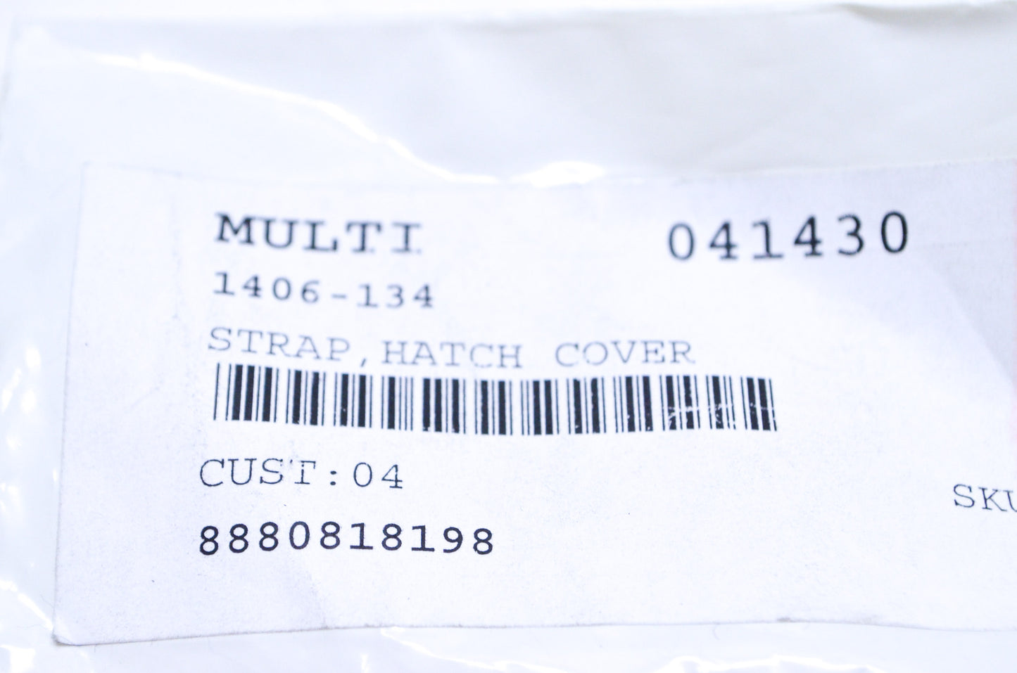 OEM Arctic Cat 1406-134 Hatch Cover Strap NOS