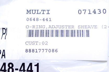 New OEM Arctic Cat  2-121 Adjuster Sheave O Ring  0648-441 NOS