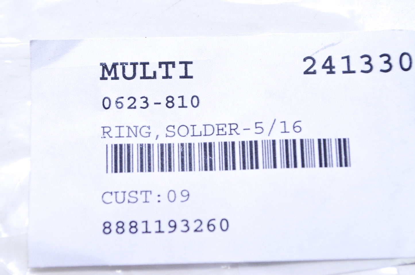 OEM Arctic Cat 0623-810 Solder Ring 5/16 Qty 2 NOS