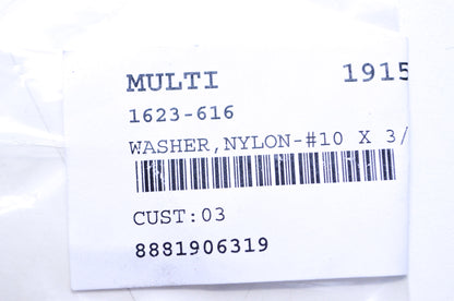 OEM Arctic Cat 1623-616 Nylon Washer #10x3/8x.062 Qty 2 NOS