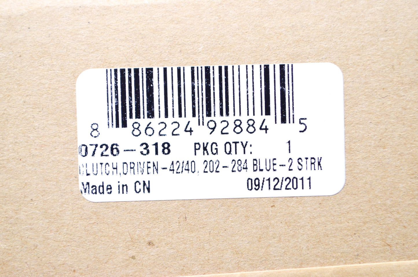 OEM Arctic Cat 0726-318 42/40 202-284 Blue-2 Driven Clutch NOS