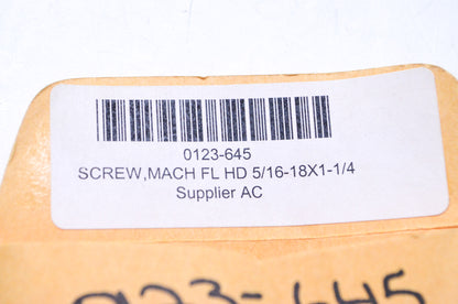 OEM Arctic Cat 0123-645 FLAT HD 5/16-18X1-1/4 Z&Y Machine Screw Qty 2 NOS