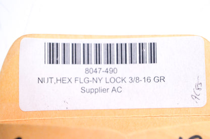OEM Arctic Cat 8047-490 Nylock Hex Flange Nut 3/8-16 Qty 3 NOS