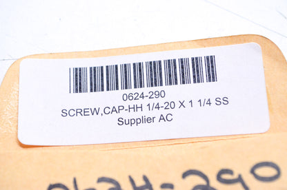 OEM Arctic Cat 0624-290 Stainless Steel Hex Head Cap Screw 1/4-20x1 1/4 NOS
