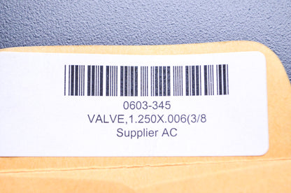 OEM Arctic Cat 0603-345 Valve 1.250X.006(3/8ID) NOS