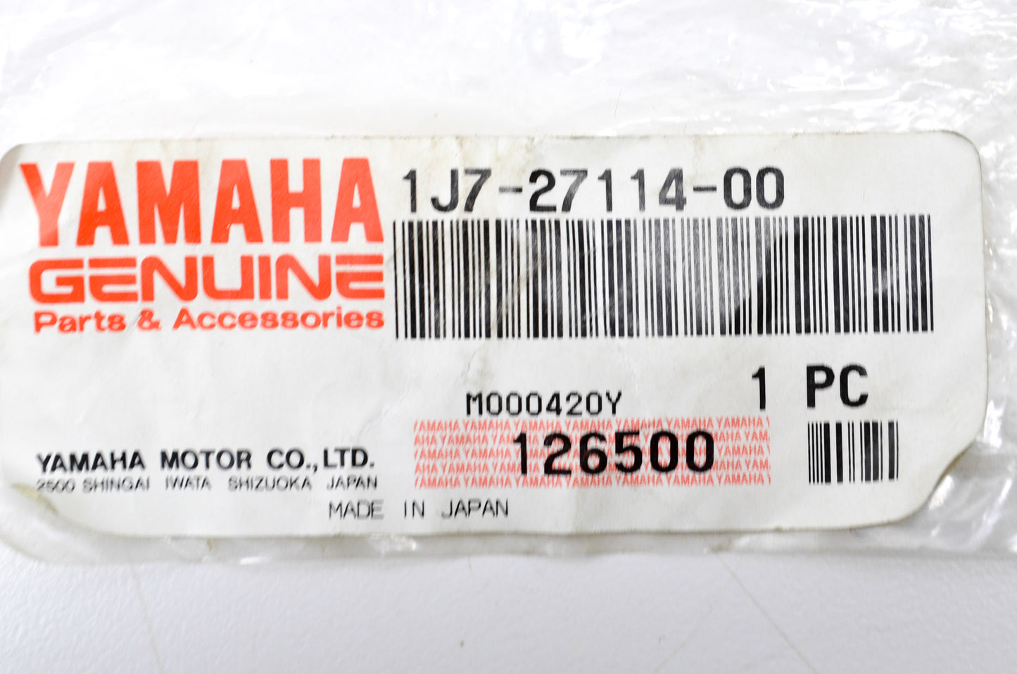 New OEM Yamaha 1J7-27114-00-00 Main Stand Stopper NOS