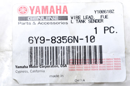 New OEM Yamaha Fuel Tank Sender Wire 6Y9-8356N-10-00 NOS