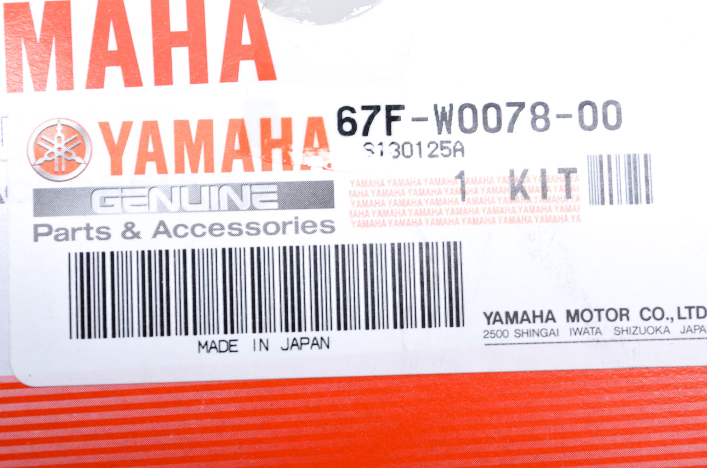 OEM Yamaha 67F-W0078-00-00 Water Pump Repair Kit NOS