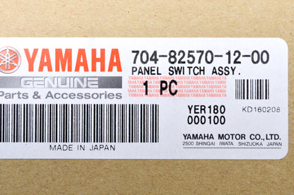 OEM Yamaha 704-82570-12-00 Main Switch Panel A NOS