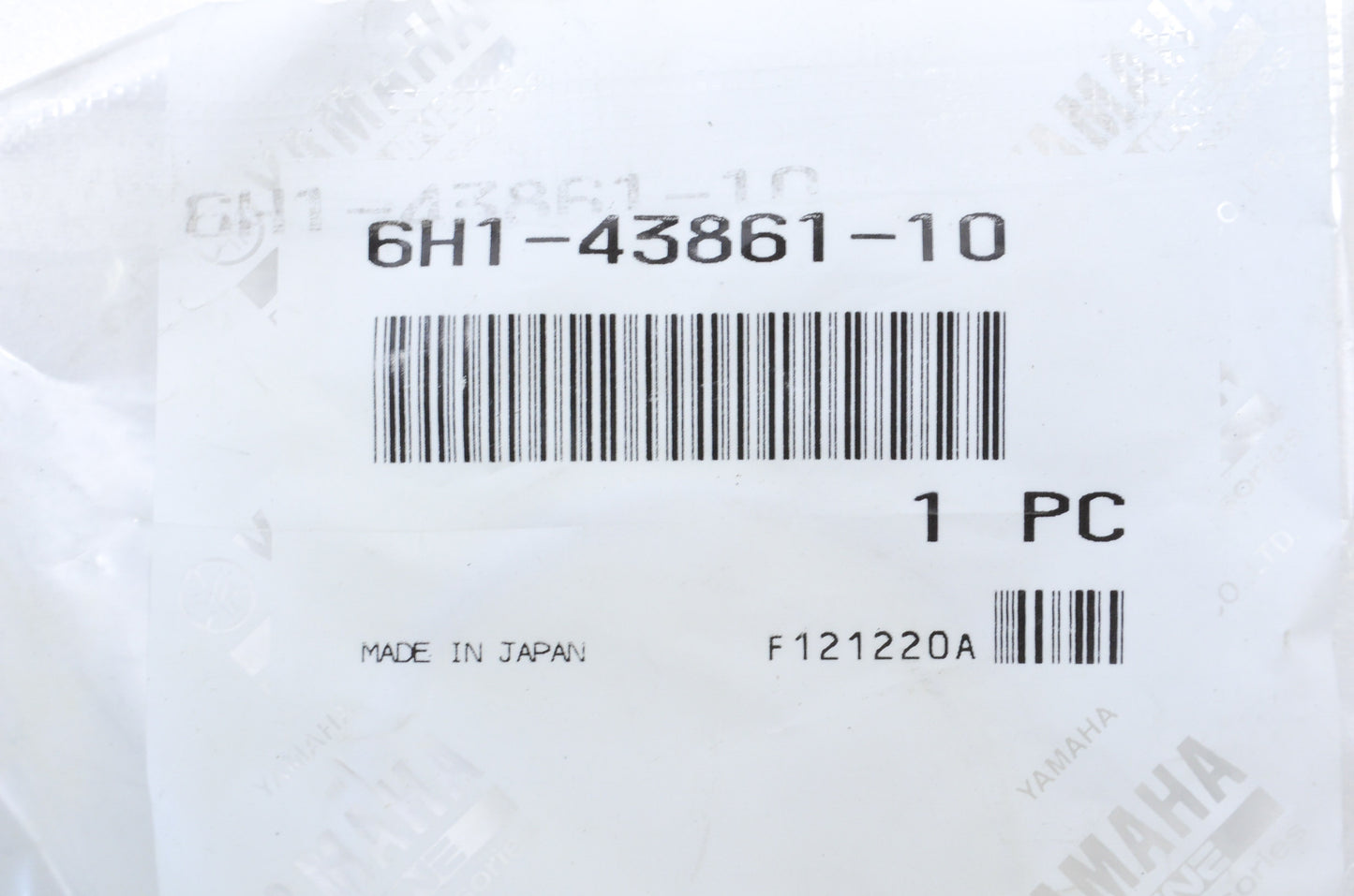 OEM Yamaha 6H1-43861-10-00 O-Ring NOS