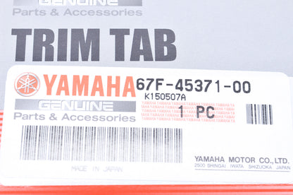OEM Yamaha 67F-45371-00-00 Trim Tab NOS