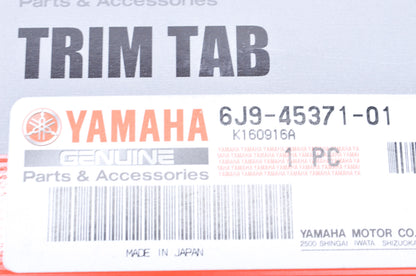 OEM Yamaha 6J9-45371-01-00 Trim Tab NOS