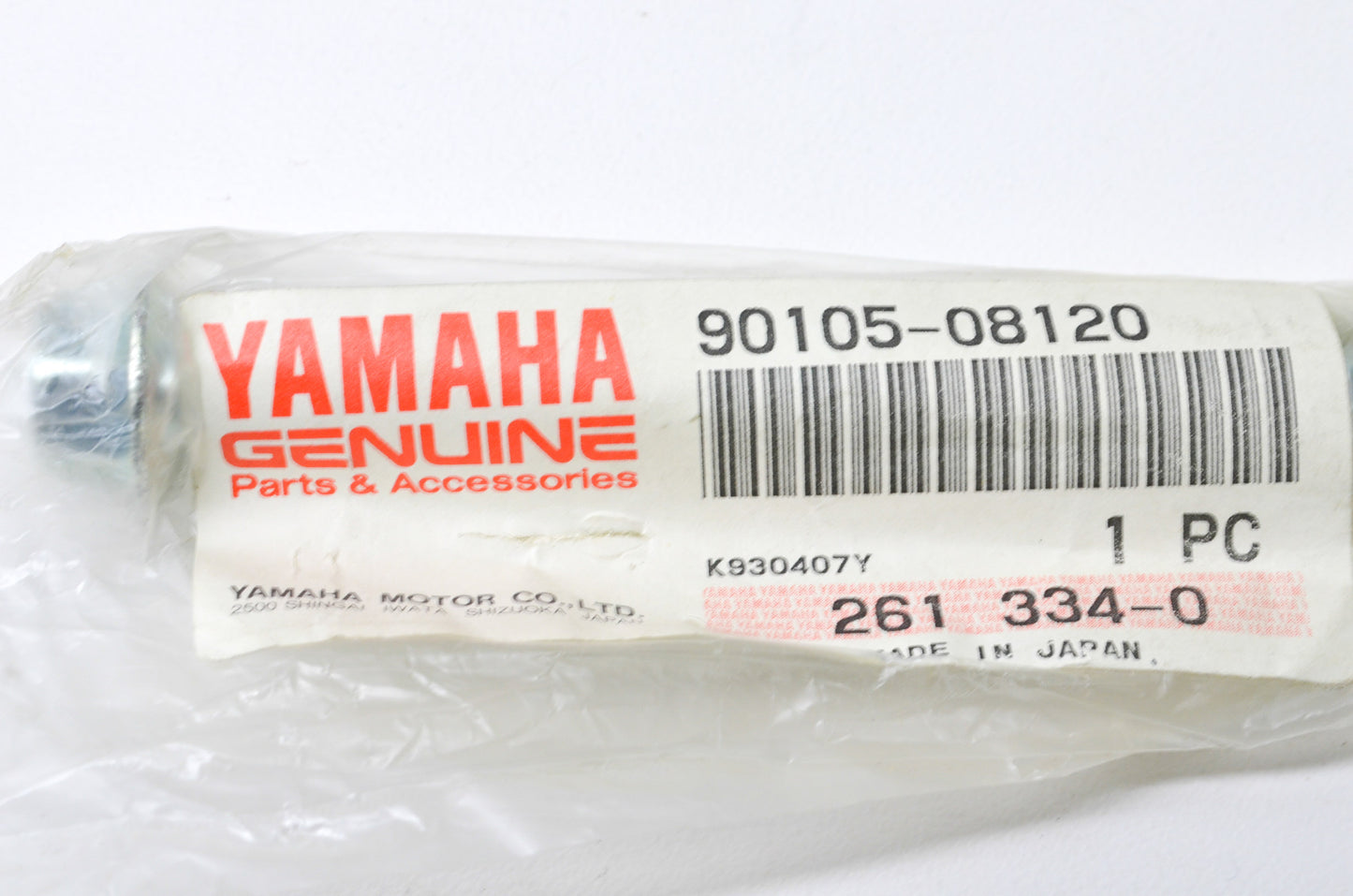 OEM Yamaha 90105-08120-00 Washer Based Bolt NOS