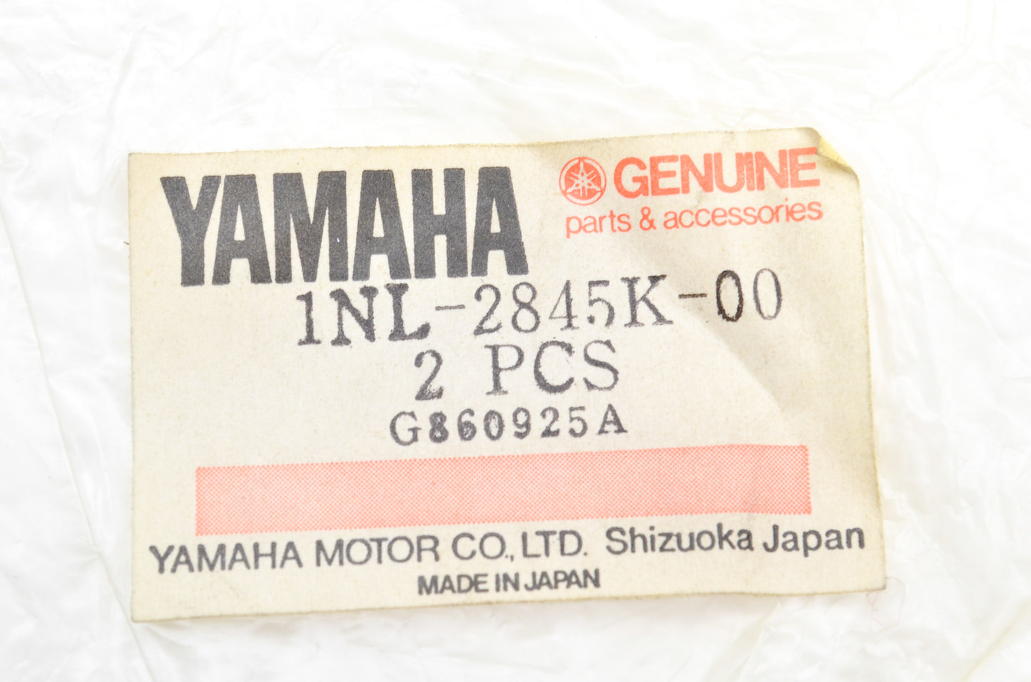 OEM Yamaha 1NL-2845K-00-00 Rubber Plate Qty 2 NOS