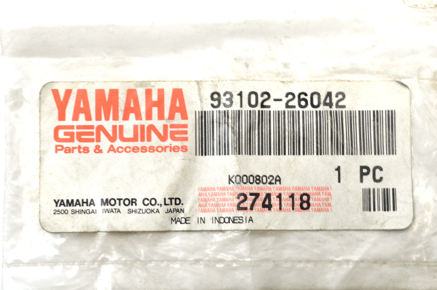 New OEM Yamaha Oil Seal NOS