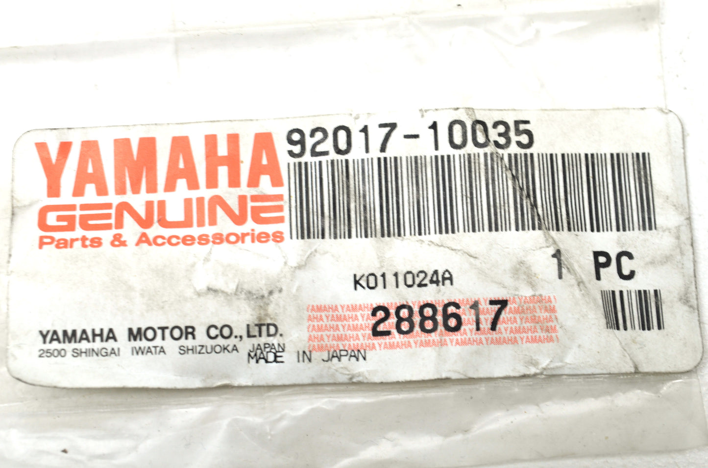 OEM Yamaha 92017-10035-00 Flange Bolt NOS