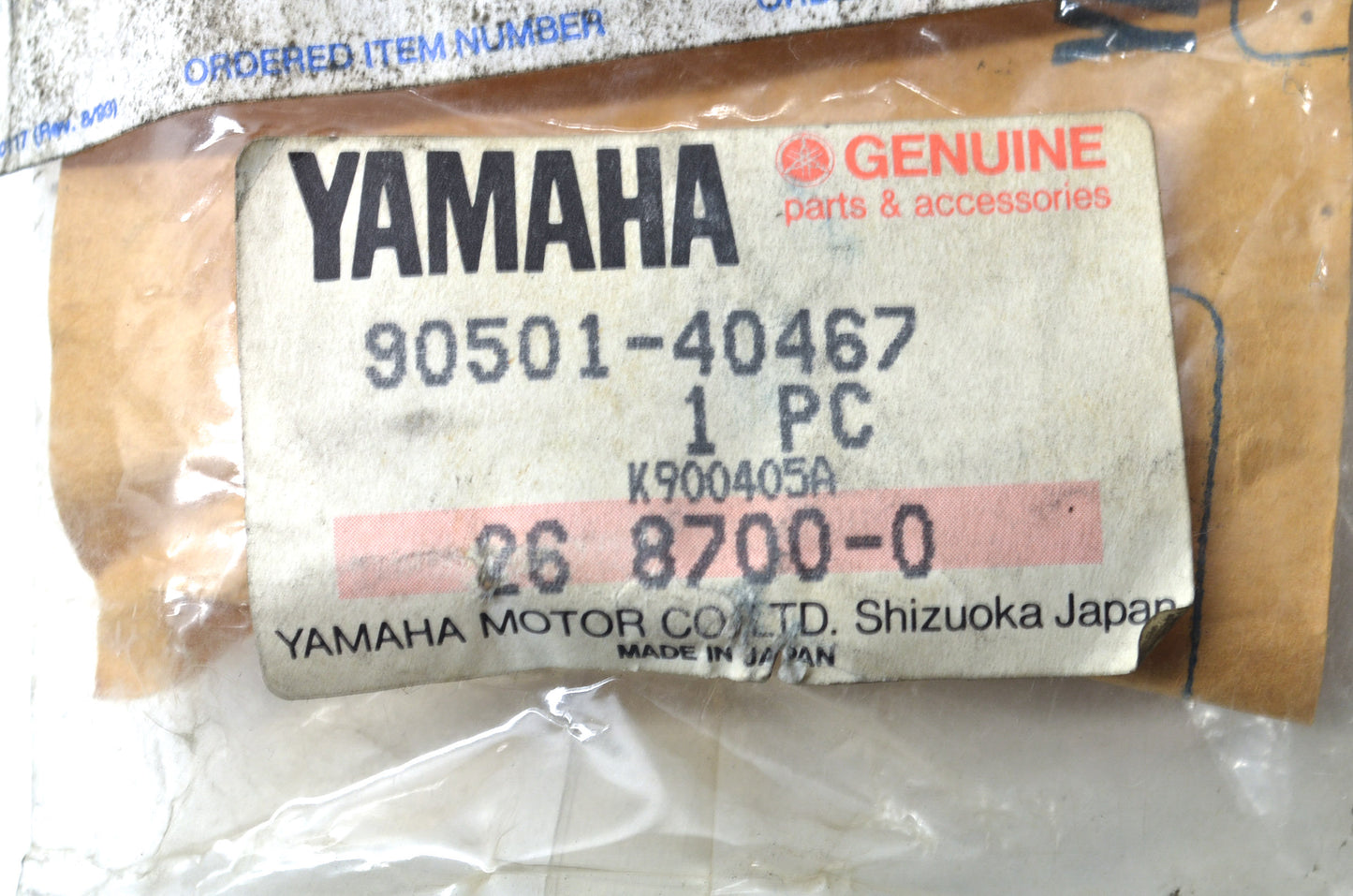 OEM Yamaha 90501-40467-00 Compression Spring NOS