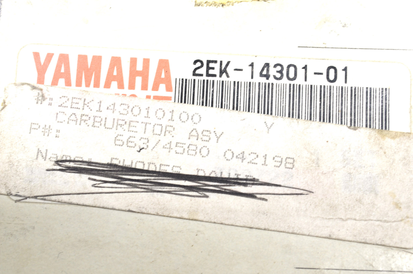 New OEM Yamaha Carburetor Kit NOS