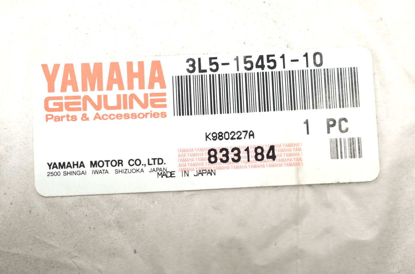 New OEM Yamaha Gasket NOS