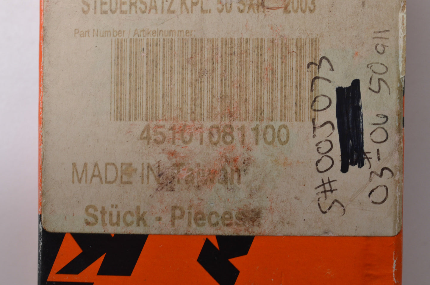 OEM KTM 45101081100 Stem B Steering Kit NOS