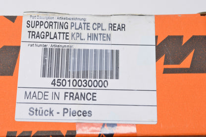 OEM KTM 45010030000 Rear Supporting Plate NOS