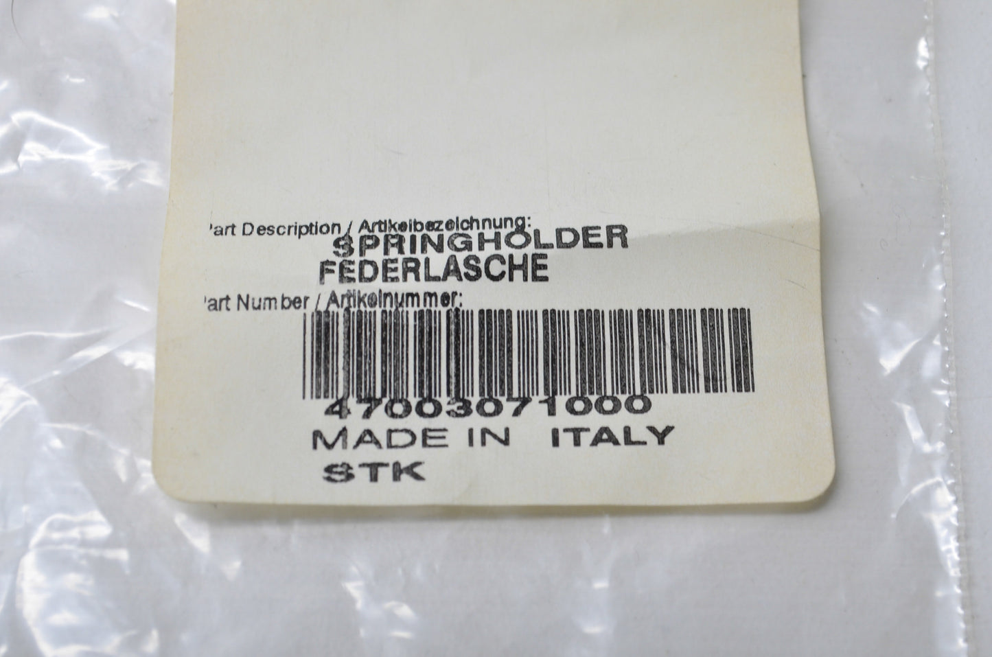 OEM KTM 47003071000 Holder Spring NOS