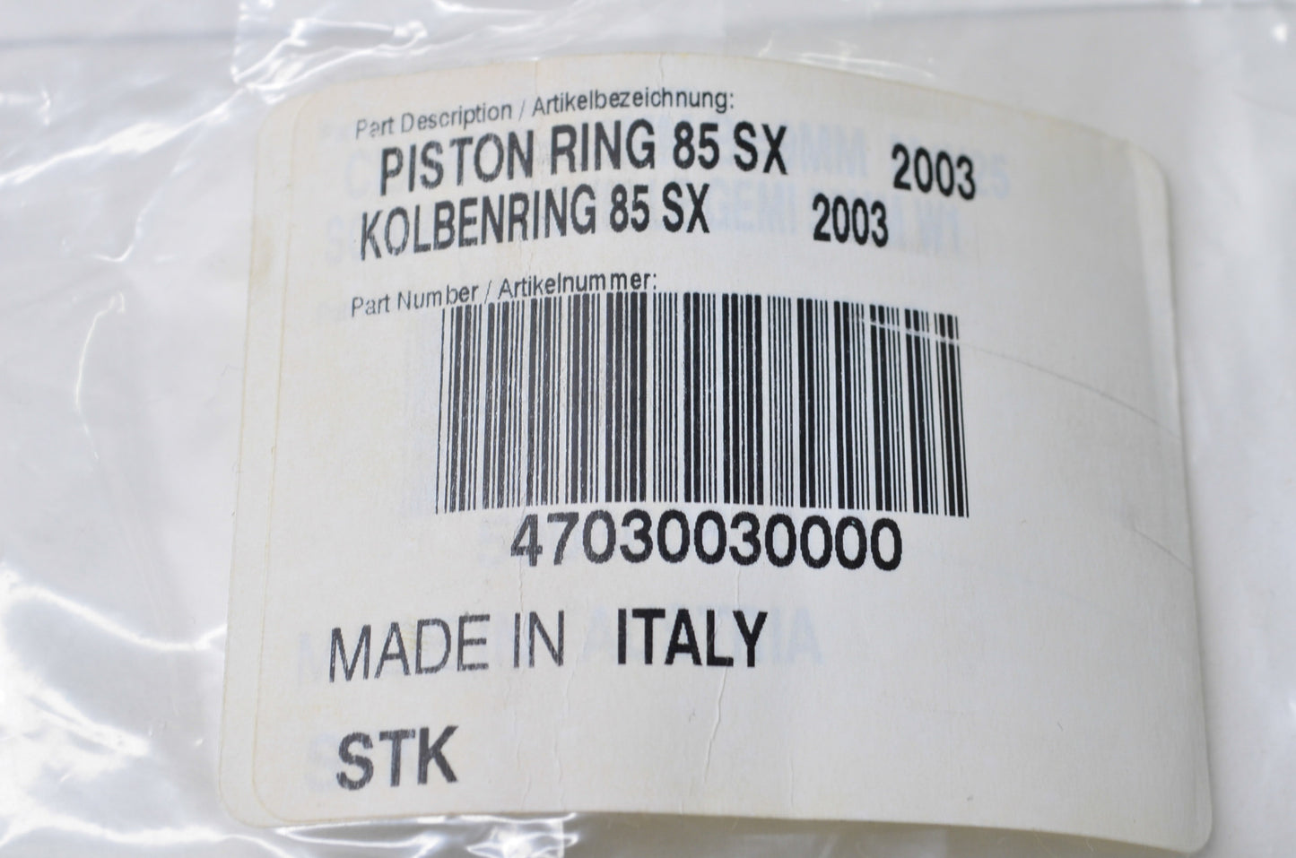 New OEM KTM Piston Ring NOS