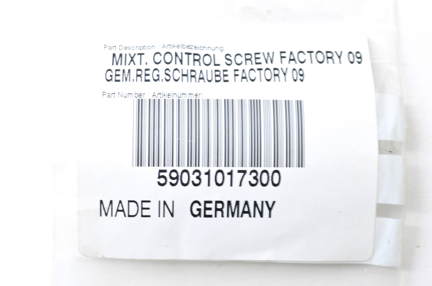 OEM KTM 59031017300 Control Screw NOS