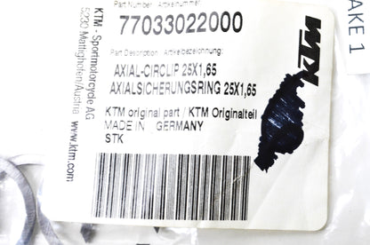 OEM KTM 77033022000 Circlip NOS