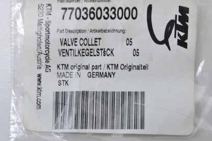 OEM KTM 77036033000 Valve Collet Qty 2 NOS