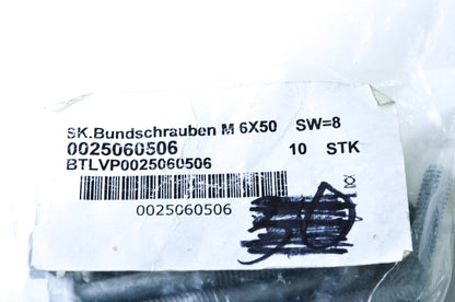 OEM KTM 25060506 Hex Head Collar Screw M6X50 TX30 NOS