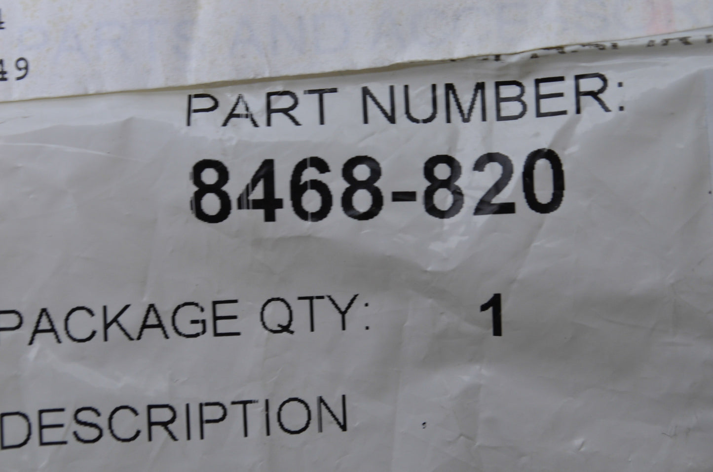 OEM Arctic Cat 8468-820 TSPNH M8X1.25X20 CL8.8 Black Machine Screw NOS