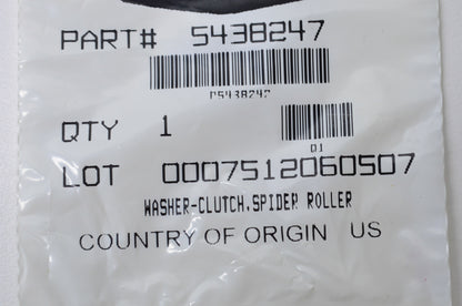 OEM Polaris 5438247 Spider Roller Clutch Washer NOS