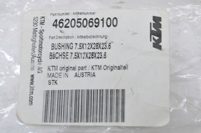 OEM KTM 46205069100 Bushing 7.5X12X28X23.6 NOS