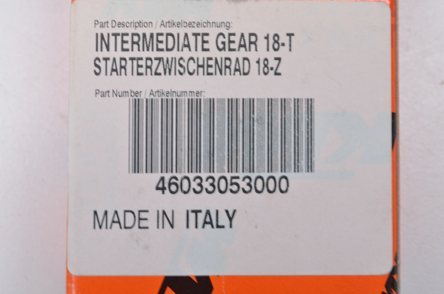 OEM KTM 46033053000 Intermediate Gear 18T NOS