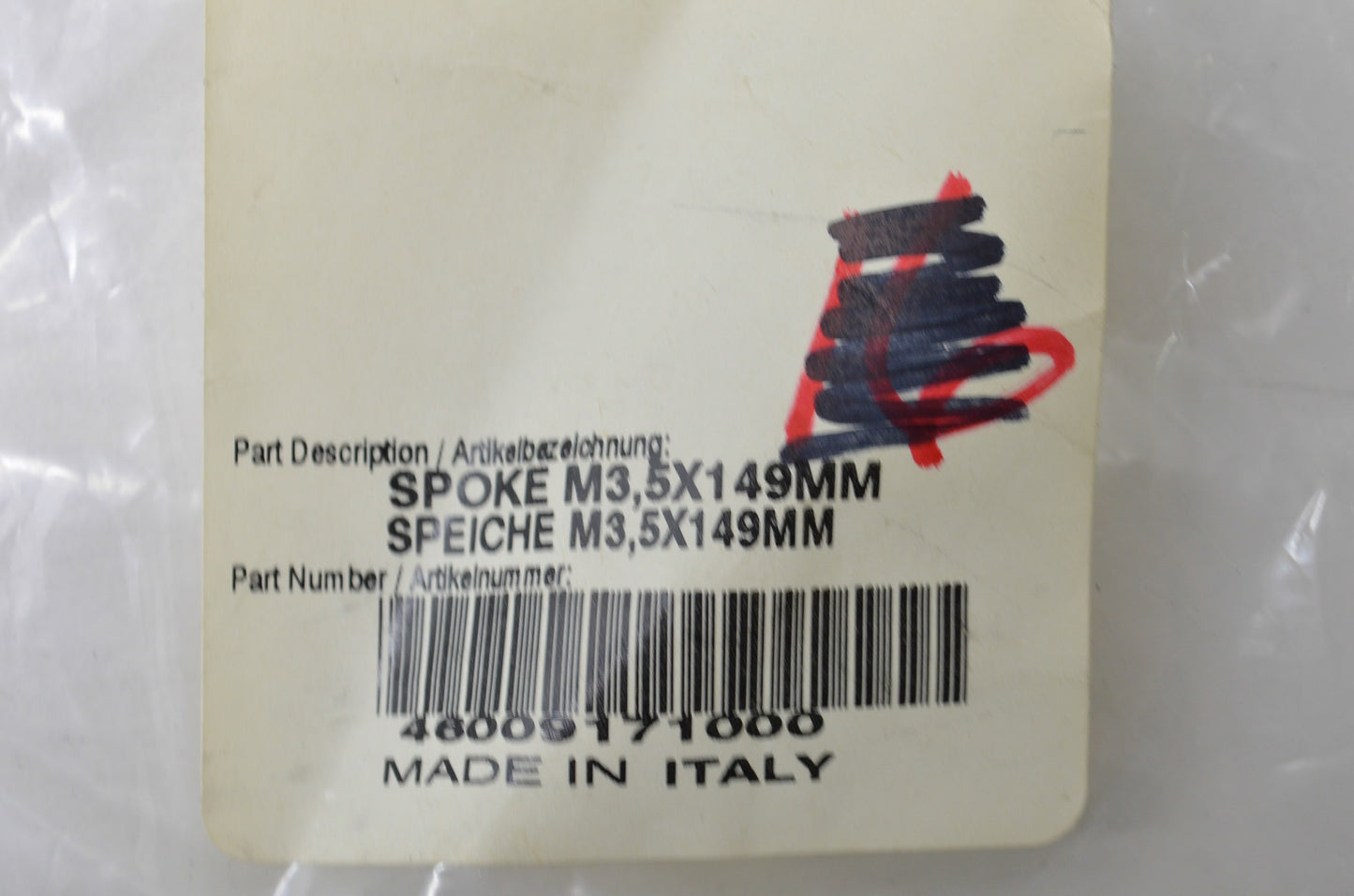 OEM KTM 46009171000 Spoke M3.5X149MM Qty 11 NOS