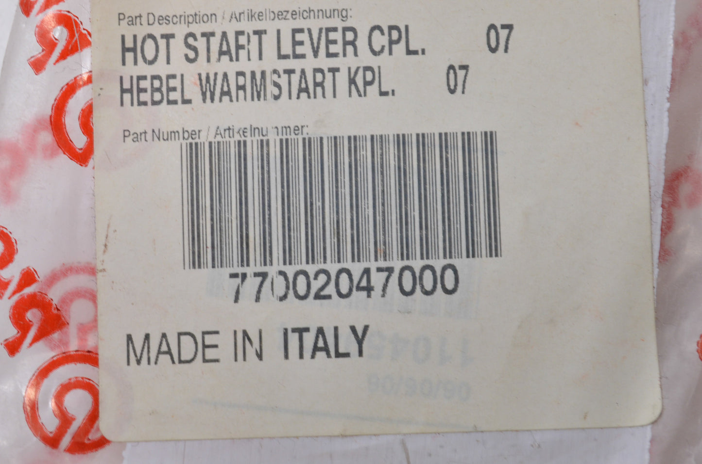 New OEM KTM Hot Start Lever NOS