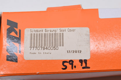 OEM KTM 77707940050 Factory Seat Cover NOS