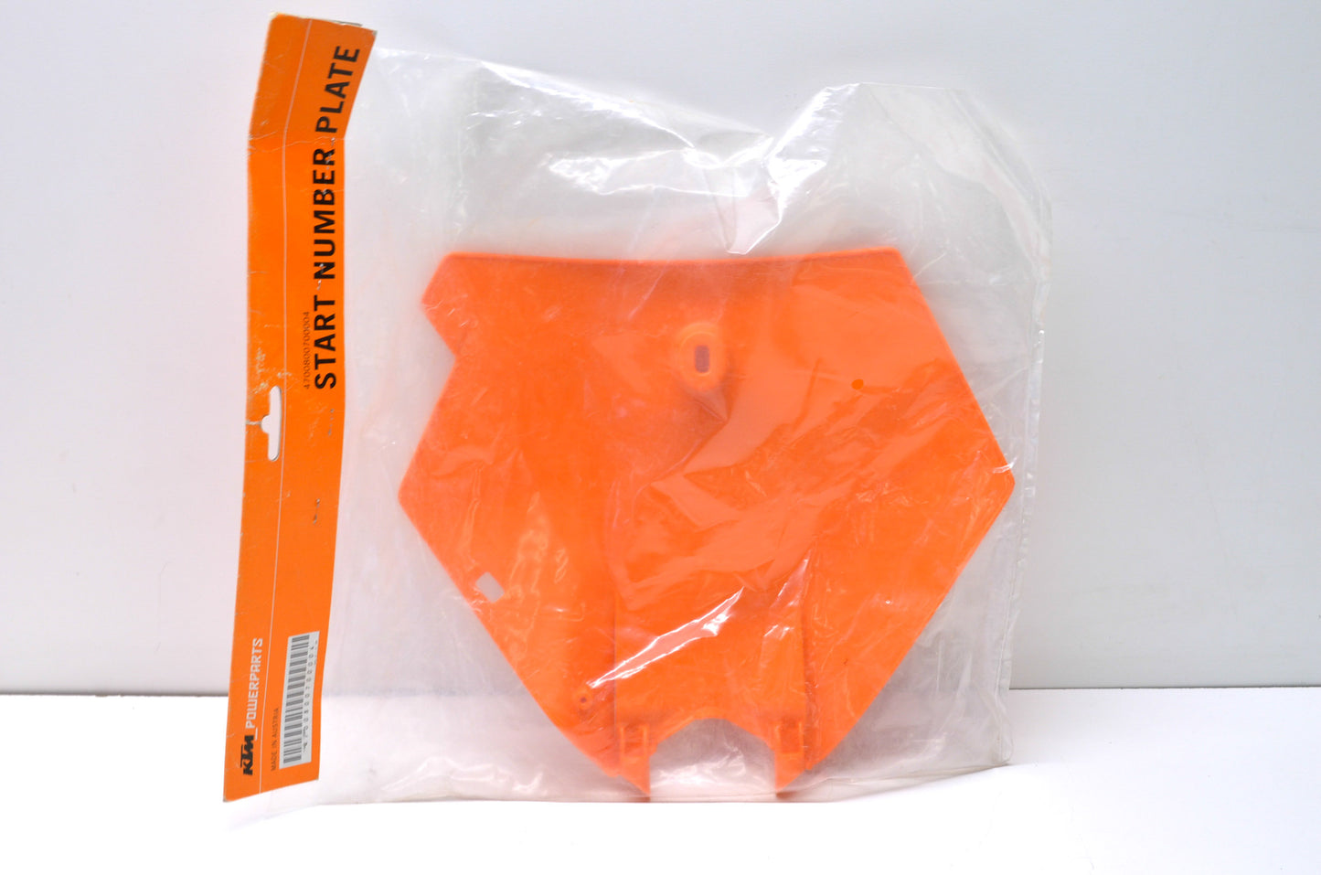New OEM KTM Orange Start Number Plate NOS
