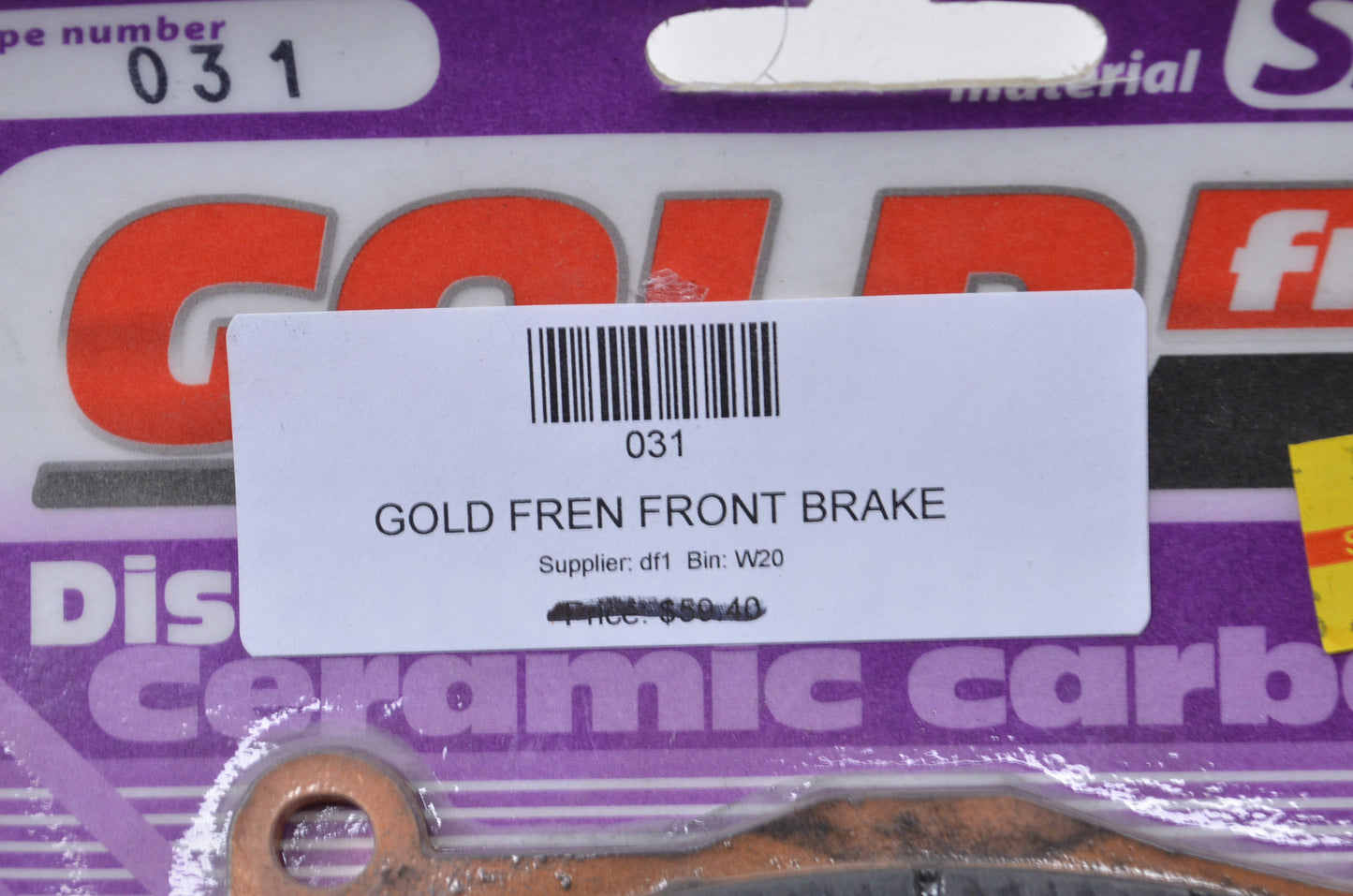 Moose Racing 031 Front Disc Brake Pads Type 031 NOS