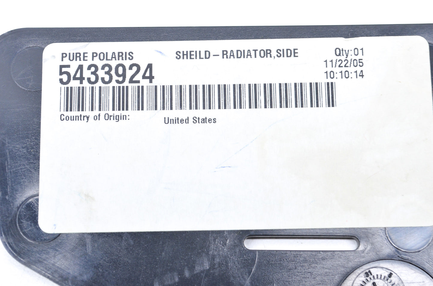 OEM Polaris 5433924 Right Side Radiator Shield NOS