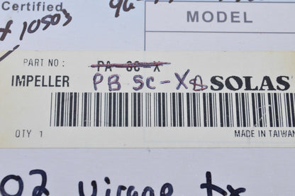 Solas PB-SC-X Impeller NOS