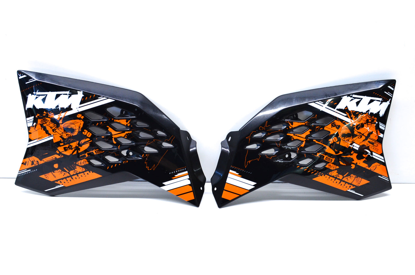 OEM KTM 4620805400030A Black Spoiler Set NOS