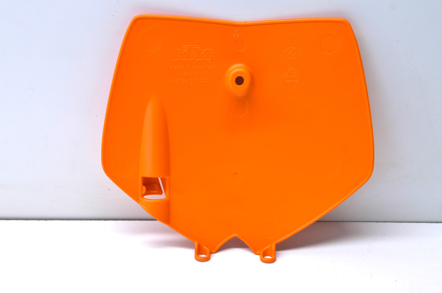 New OEM KTM Orange Number Plate NOS